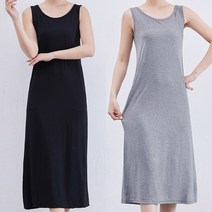 3컬러 라운드 민소매원피스 LKO430