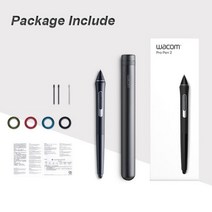 Intuos Pro Cintiq 모바일 스튜디오 프로 디스플레이 태블릿 8192 압력 레벨 용 Wacom 펜 2 (KP-504E), With Wacom Package
