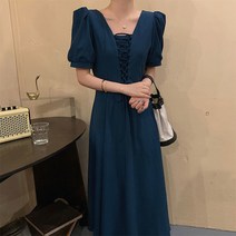 L.ONLINE SHOP여성 럭셔리롱원피스 퍼프소매 4컬러 하객룩 드레스룩 원피스 하객룩 트위드원피스 쉬폰원피스 뷔스티에원피스