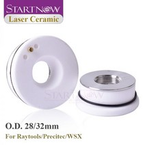 Startnow-파이버 레이저 세라믹 KT B2 CON 28/32mm Precitec Raytools WSX 커팅 조각 기계 헤드 노즐 홀더, Without Logo A-28, 5 PCS