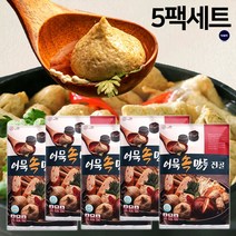 맛있는 어묵속 만두 전골 소스 포함 5팩 10팩 오뎅 어묵탕 어묵피 어만두 밀키트, 400g