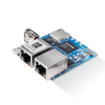 휴비나인 데모보드 2020 NanoPi R2S Rockchip RK3328 CNC 금속 케이스 미니 개발 보드 듀얼 기가비트 포트 1GB SBC 시스템, no Metal case+Add power