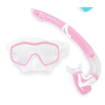 아라칸 아동용 베이직 스노클 세트, 핑크