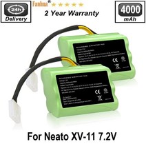 샤오미 치후360 단후이 아이로봇 호환용 2PCS 72V 4000mAh NIMH Neato XV21 XV 서명 프로 로봇 진공 청소기, 01 7.4 볼트_01 2PCS