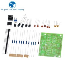 신호 발생 DC6-12V NE555 펄스 발생기 모듈 사인파/삼각형/구형파 다중 채널 파형 신호 DIY Kit, 한개옵션0
