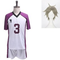 배구유니폼 배구복반티 배구복 하이큐 cosplay costume volleyball club jerseys uniform hinata shoyo yu nishinoya +, 3호 가발 포함, m