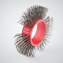 독일 MONTI 쇼트 표면 준비 브리슬 블라스터 브러쉬 카본스틸 Red 11 mm / 23 mm
