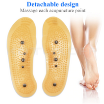 마그네틱 실리콘 지압 깔창 인솔 마인 자석 돌기 혈액순환 입식 근무 평발 보호대 쿠셔닝 신축성 통풍 땀흡수 풋패드 발바닥 교정 아플때 무게 스펀지 탄성 충격 흡수 (남성용), 1개