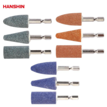 한신 육각 추지석 연마석 석재 스텐 금속 모음, 포탄형주황색