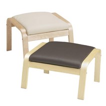 이케아 포엥 풋스툴, 색상:글로세 다크브라운598.914.43