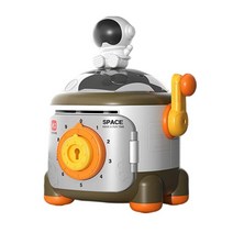 우주 비행사 동상 돈 은행 테이블 저장 상자 돈 보호기 보관 케이스 동전 금전 등록기 장난감 조각 선물, 플라스틱, 녹색