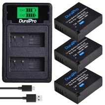 배터리 카메라용 밧데리 1260mAh DMW-BLE9 배터리 DMC GF3 GF5 GF6 GX7 GX80 DMC-LX100 TZ80, 07 3Battery 1Charger
