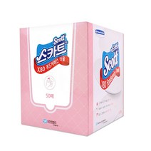 와이프올 스카트 X80 푸드서비스 타올 핑크 42353, 50매입, 1개