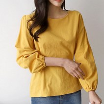 디자이어로즈 디자이어로즈 핏 여성 허리리본 솔리드 블라우스 DT0245 (5414699)