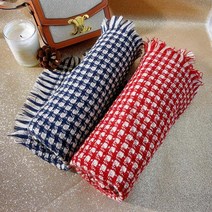 여성 여자 트위드 머플러 고급 체크무늬 캐시미어 스카프 목도리 190X60cm 패션 캐주얼 롱