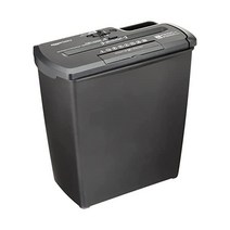 독일 아마존 AmazonBasics document shredder 8 sheets strip cut CD shredder132834, Schwarz_7-8 Blätter | Streife