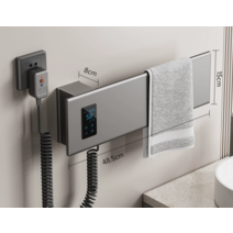 스마트 타월워머 온열 수건걸이 온도조절 가능, _홑겹터치-천운회-좌출선