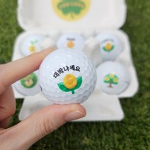 커스텀 골프공 6개세트 이니셜 인쇄 볼빅플라이온 스릭슨트라이스피드 3피스 개업 대박기원, 1.삼색클로버(6구세트)