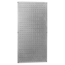 Wall Control 타공판 81.3 cm x 40.6 cm(32인치 16인치)아연 도금 금속 도구 보드 패널, Galvanized - Metallic