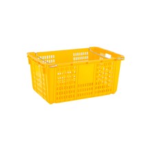 플라스틱운반상자특대1호 725X470X330mm 운반상자대 운반상자특 운반상자 수납가구, 고리포함, 황색