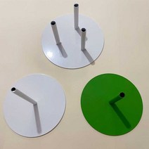 페이퍼아트 받침대 자이언트 플라워 재료 종이꽃, 단일 튜브 녹색 직경 25cm, 1개