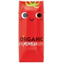 롯데칠성음료 크니쁘니 오가닉 레드비트 & 배 & 토마토 야채혼합주스 125ml, 레드비트&배&토마토, 4개