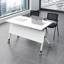 접이식 회의 테이블 바퀴 연수용 수업 책상 회의실 학원 상담 세미나실 폴딩 세미나, 가로 1800 세로 600 높이 750mm