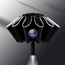 LED 해루질 손전등 후레쉬과 자동 우산 반사 스트라이프 반전 빛 SAAB SCANIA 9000 900 428 0310 93 95, [01] Black