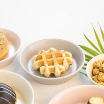 예쁜그릇 원형 플레이트 도자기 접시 카페 디저트 찬기, 소형 4p