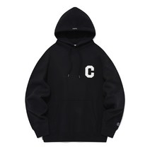 커버낫 남성 후드티 C 로고 후디 블랙