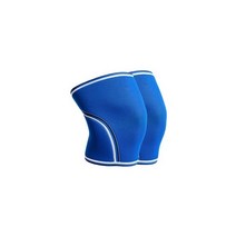 무릎보호대효과 헬스 스포츠 보호대 무릎 슬리브 1 쌍 역도 파워 리프팅 및 크로스 핏을위한 지원 압축-최고의 스쿼트를위한 7mm 프렌, 엘, 파란색