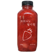 [사은품] 모드니 수제딸기청 570g 과일청 선물 홈카페