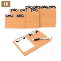다중 나무 클립 보드 우드 파일철 영수증 메모지 걸이형 1개, 4클립