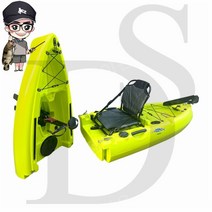 접이식카약 피싱카약 페달카약 낚시 분리형 카약 보조배, 레드