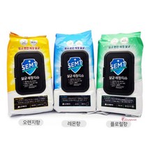 SPR_LG화장실청소 세정살균 물티슈 세균소독용 기름때제거 만능 찌든때 휴대용 semt 클리너 다용도 주방_spr, SPR_LG생활건강 SEMT 살균세정티슈50매 오렌지향