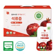 유기농 NFC 석류즙 70ml 30포 1박스 100% 착즙원액, 1개