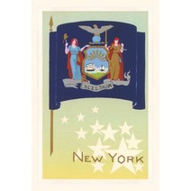 (영문도서) Vintage Journal New York State Flag Paperback, Found Image Press, English, 9781669509080