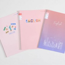 초등학생 스프링 넓은칸 영어노트5P 초등저학년 선있는공책 학원 줄있는