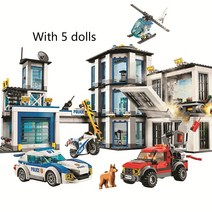 도시 경찰 시리즈 오토바이 자동차 헬리콥터 빌딩 블록 경찰서 DIY 난감 소년 936 82016 60141 피스, 01 Without Original Box