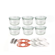 WECK 기본형165ml(No.976)풀구성 6개 세트, 단품, 단품