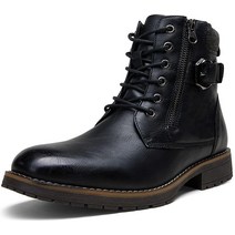 Vostey 남성용 오토바이 부츠 컴뱃 캐주얼 원피스, 11.5