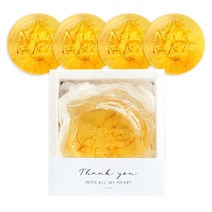 아마솝 꿀 카렌듈라 원형 세수비누 클렌징바 수제비누 천연비누, 선물용, 5개