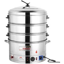 상업용찜기 업소용 스텐 만두찜기 대형 증숙기 업소용, 47cm 4층타이밍.온도조절.강화.알람