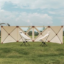 어반사이드 선다우너 면TC 원터치 바람막이 사이드월 캠핑 윈드스크린, 탄 (당일발송)