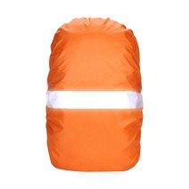 반사 줄무늬가 있는 Hi Visibility 레인 커버 방수 커버 가방 하이킹 캠핑 사이클링 Outdo, 다중, 나일론, 오렌지 60L