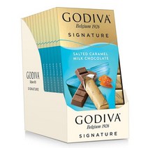 Godiva 고디바 시그니쳐 솔티드 카라멜 밀크 초콜릿 90g x 12팩 카카오 Salted