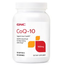 GNC 코큐텐 100mg 120정 코엔자임 COQ 10, 1개, 기본