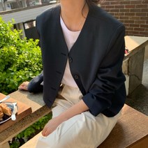 [레티고] 베이직 노카라 자켓