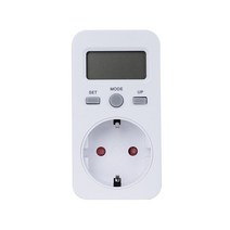 소비 전력 측정기 전기 전압 분석기 계량기 디지털 전력계 AC 모니터 미터 측정 소켓 EU 플러그