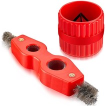 동관 확장기 파이프 머신 확관기 튜브 디버링 리머 및 튜빙 챔퍼 도구 클리너 세트 PVC PPR 알루미늄 파이프용 내부 외부 구리, 2Pcs Set